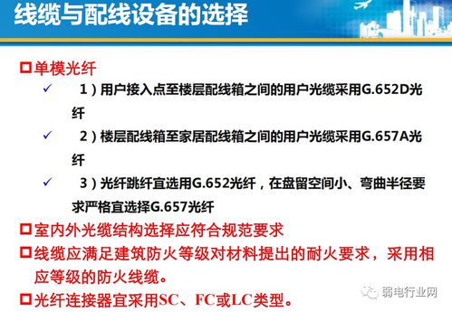 最全的住宅光纖到戶設計與施工規(guī)范